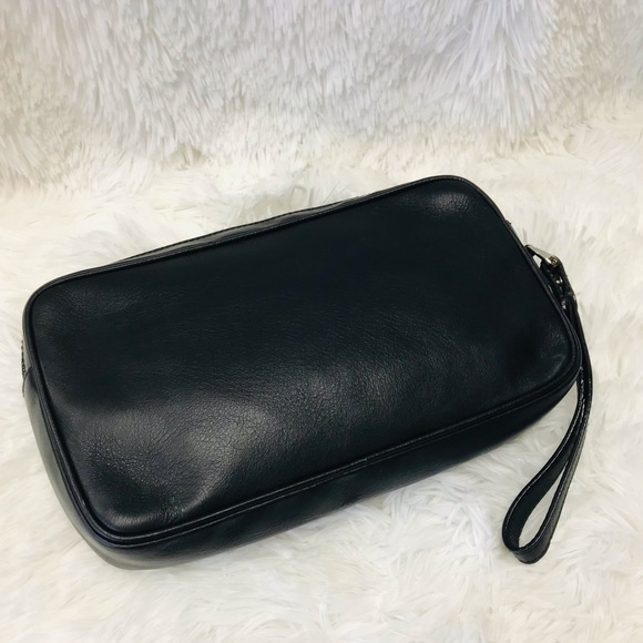 GUCCI CLUTCH/POUCH BLACK LEATHER VGC - Picture 2 of 13